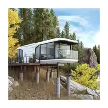 Outdoor Space Capsule House for Resort Project Modern technology design prefabhouse double glass soundproof capsule house
