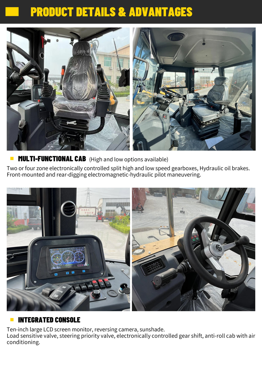 diesel CE Epa engine large  two end busy agricultural tractor backhoe excavator loader 4x4 backhoe