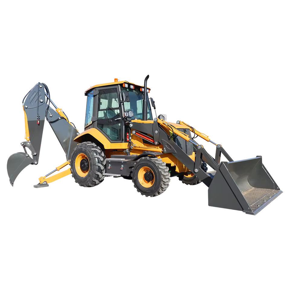 diesel CE Epa engine large  two end busy agricultural tractor backhoe excavator loader 4x4 backhoe