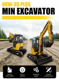 Mini excavator 3.5-ton EPA Kubota engine farm crawler excavator 2-ton 4-ton mini mini excavator
